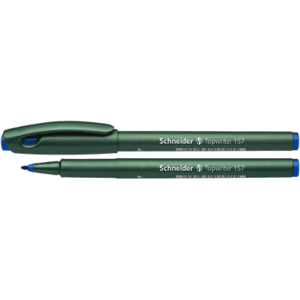 STYLO FIBRE BLEU SCHNEIDER TOPWRITER 157 0.8MM