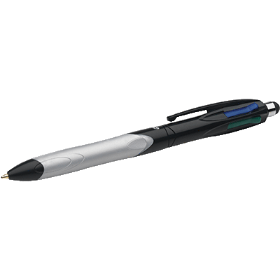 STYLO STYLET 4 COULEURS BIC STYLUS POINTE 1 MM