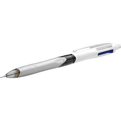 STYLO BILLE BIC MULTIFONCTION 3COULEURS POINTE MOYENNE + 1 MINE HB