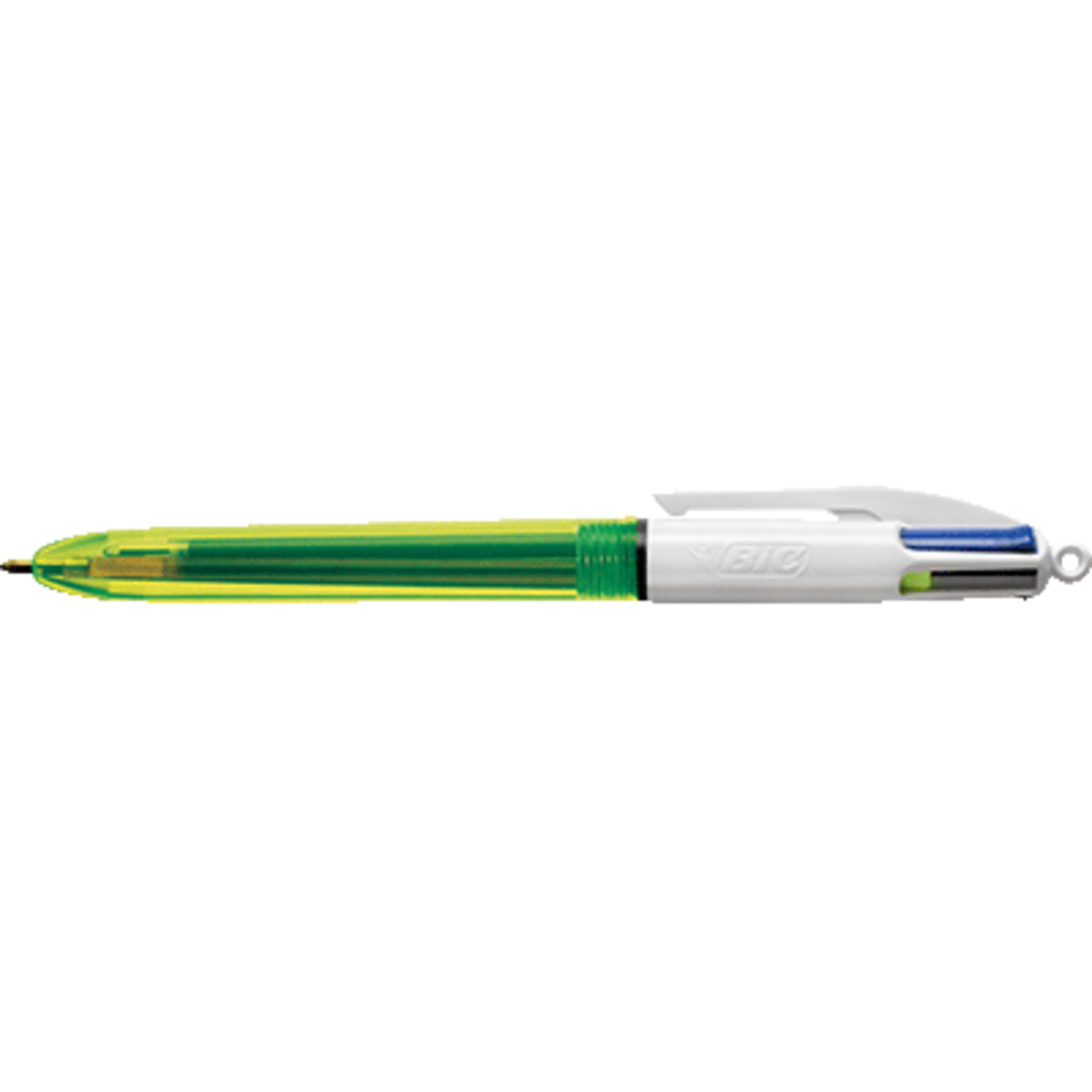 STYLO BILLE BIC MULTIFONCTION 3COULEURS POINTE MOYENNE + 1 FLUO