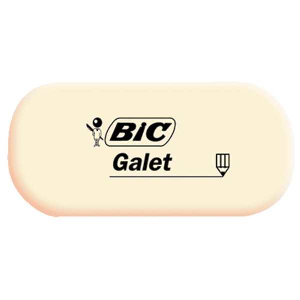 GOMME GALET BIC BLANCHE