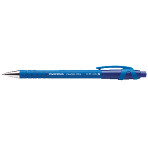 STYLO BILLE RETRACTABLE BLEU PAPERMATE FLEXGRIP ULTRA POINTE 0.7MM