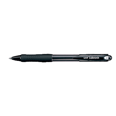 STYLO BILLE UNI-BALL LAKNOCK SN100 NOIR RETRACTABLE POINTE 1 MM