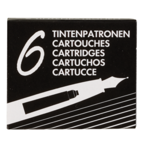 ETUI 6 CARTOUCHES INTERNATIONATIONALES NOIR