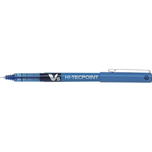 ROLLER HI-TECPOINT V5 PILOT BLEU ENCRE LIQUIDE POINTE 0.5 MM