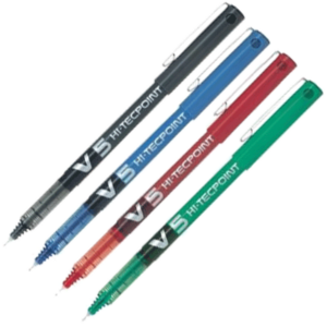 ROLLER HI-TECPOINT V5 PILOT VERT ENCRE LIQUIDE POINTE 0.5 MM