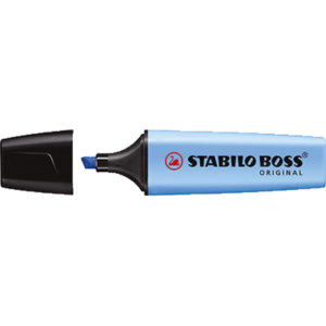 SURLIGNEUR STABILO BOSS ORIGINAL BLEU POINTE BISEAUTEE