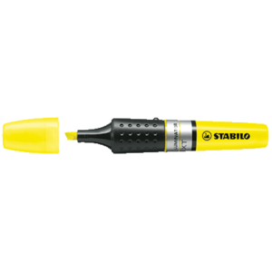 SURLIGNEUR STABILO LUMINATOR JAUNE ENCRE LIQUIDE POINTE BISEAUTEE
