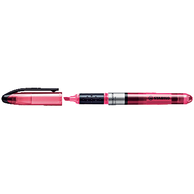 SURLIGNEUR STABILO NAVIGATOR ROSE ENCRE LIQUIDE POINTE BISEAUTEE