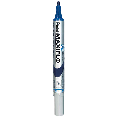 MARQUEUR EFFAÇABLE PENTEL WHITEBOARD MAXIFLO MWL5S BLEU POINTE OGIVE