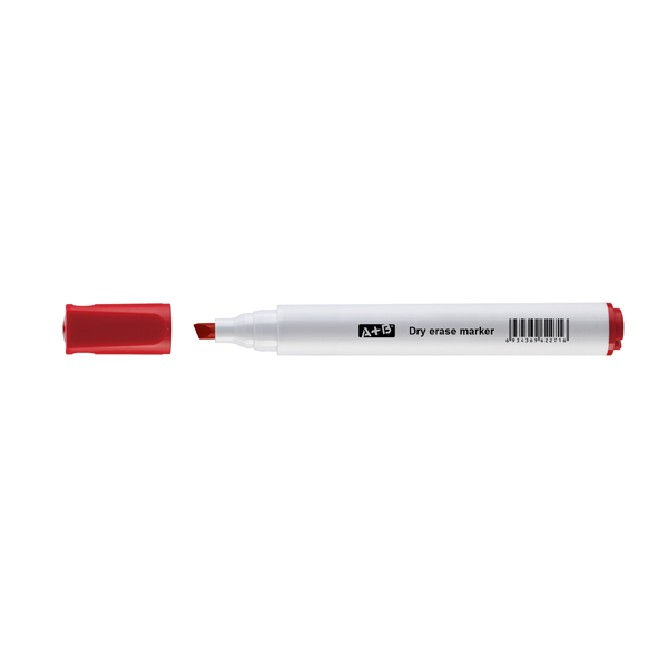 MARQUEUR EFFAÇABLE A+B ROUGE POINTE BISEAUTEE