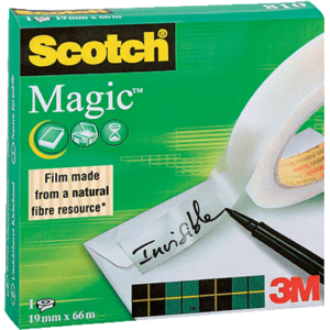 ROULEAU RUBAN ADHESIF SCOTCH MAGIC 19X66MM MAT INVISIBLE
