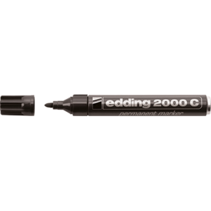 MARQUEUR PERMANENT NOIR EDDING 2000 POINTE OGIVE