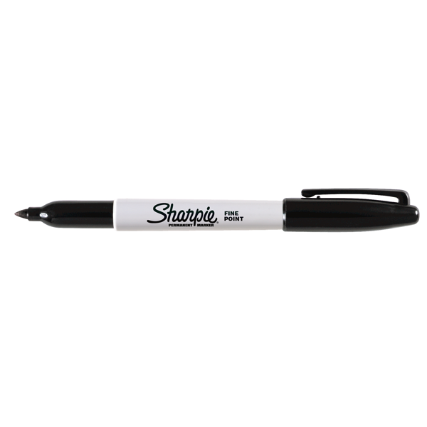 MARQUEUR PERMANENT SHARPIE POINTE FINE OGIVE NOIR