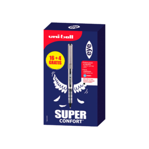 PACK 16 + 4 STYLOS ROLLER UB157 BLEU
