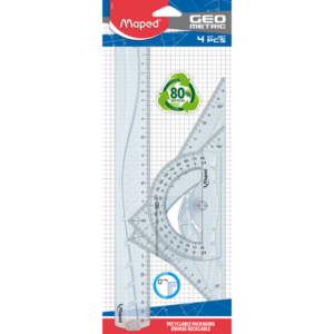 KIT 4 INSTRUMENTS MAPED GEOMETRIC PLASTIQUE RECYCLÉ
