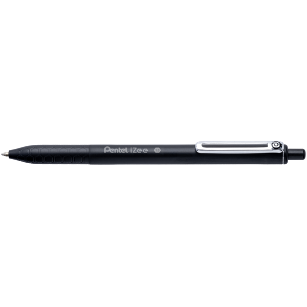 STYLO BILLE PENTEL IZEE RETRACTABLE POINTE 1MM NOIR