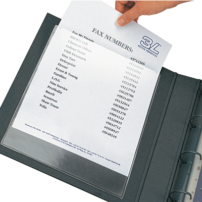 BOITE 10 ETUIS ADHESIFS 158X220MM POUR FORMAT A5 OUVERTURE PETIT COTE REPOSITIONNABLE