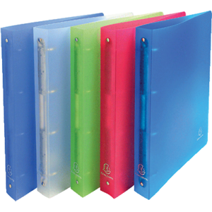 LOT 10 CLASSEURS 4 ANNEAUX DOS 40MM A4 MAXI COLORIS ASSORTIS