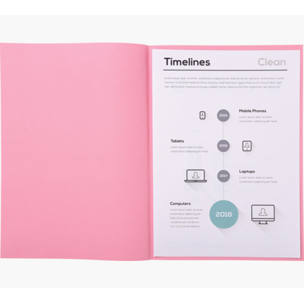 PAQUET 250 SOUS-CHEMISES ROSE 22X31CM
