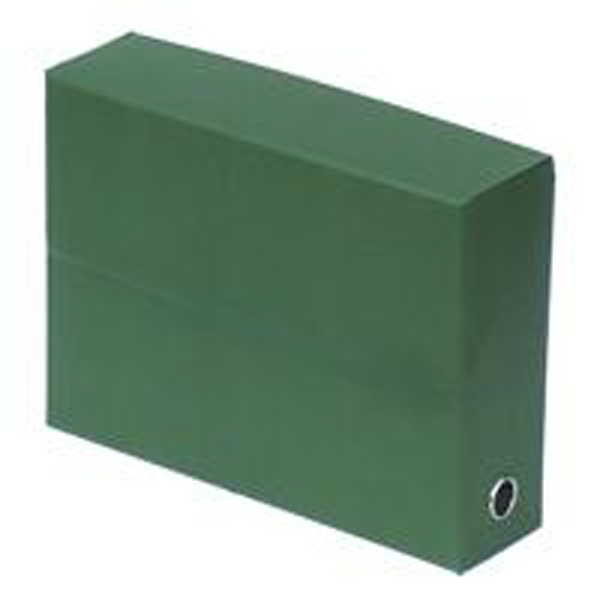 LOT 5 BOITES CLASSEMENT VERT FONCE PAPIER TOILE 18/10E DOS 90MM