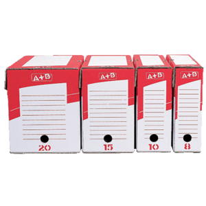 A+B 10 BOITES ARCHIVE DOS 8CM