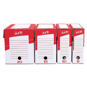 A+B 10 BOITES ARCHIVE DOS 15CM