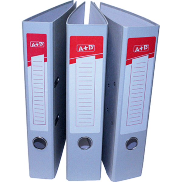 A+B CLASSEUR A LEVIER A4 DOS 75MM GRIS CLAIR + PERFORATEUR