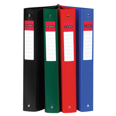 CLASSEUR OPAQUE SEMI RIGIDE POLYPROPYLENE 4 ANNEAUX DOS 40MM A4 ROUGE