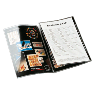 ETUI A4 2 VOLETS 4 FACES PVC