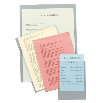 SACHET 10 ETUIS A4 PVC 14/100E