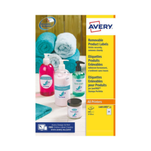 BOITE 600 ETIQUETTES AVERY RONDES AMOVIBLES Ø37 MM BLANCHES - L4851REV-25