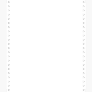 BOITE 1000 FEUILLES PAPIER LISTINGS 1PLI 240X11MM 80G BCDMP BLANC