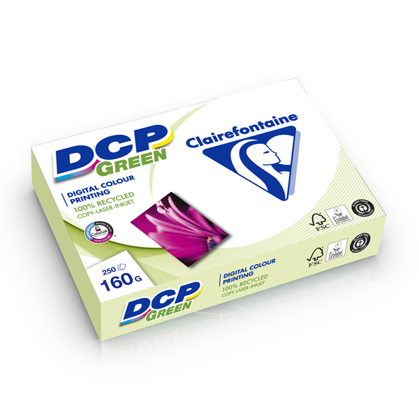 CARTON 4 RAMETTES PAPIER DCP GREEN RECYCLE A4 160G