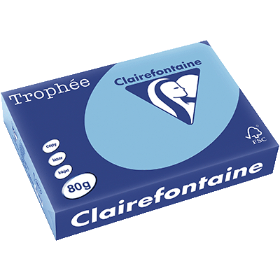 RAMETTE 500 FEUILLES CLAIREFONTAINE TROPHEE PASTEL A4 80G LAVANDE 1972