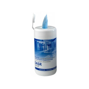 DASR - Paquet de 100 lingettes désinfectantes sans rinçage
