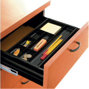 ORGANISEUR PLUMIER CEP 7 COMPARTIMENTS 34.4X18.5XH2CM NOIR