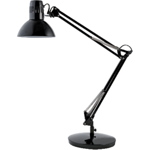 LAMPE ARCHI ALBA DOUBLE BRAS ARTICULE 42+39CM NOIR
