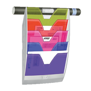 TRIEUR MURAL CEP 5 COMPARTIMENTS L35XH58XP12.2CM BLANC/MULTICOLORE