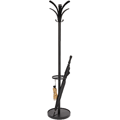 PORTEMANTEAU BRIO ALBA HAUTEUR 170CM FUT NOIR