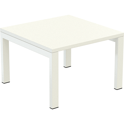 TABLE BASSE ACCUEIL EASYDESK H40XL60XP60CM PLATEAU BLANC
