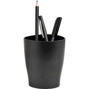 POT A CRAYONSS ECOPEN 9.5X6X8CM NOIR