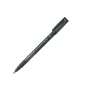 FEUTRE ENCRE PERMANENTE STAEDTLER LUMOCOLOR 318 NOIR POINTE 0.6 MM