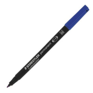 FEUTRE ENCRE PERMANENTE STAEDTLER LUMOCOLOR 317 BLEU POINTE 1.0 MM