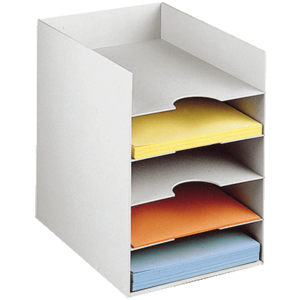 BLOC 5 CASES (24X32CM) PAPERFLOW H31.8XL25.8XP32.5CM GRIS