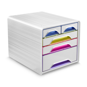 BLOC DE CLASSEMENT SMOOVE CEP 5 TIROIRS PANACHES BLANC / ASSORTIS