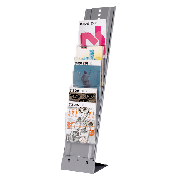 PRESENTOIR TRANSPORTABLE 7 CASES PAPERFLOW GRIS