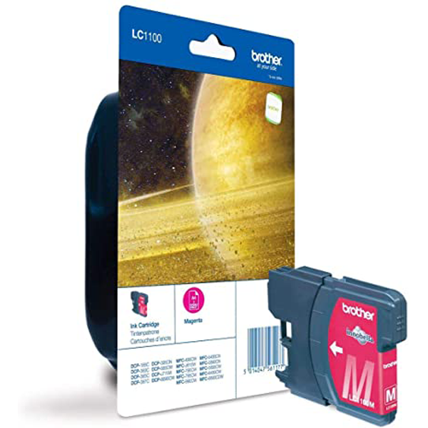 CARTOUCHES JET D'ENCRE BROTHER LC-1100M Magenta