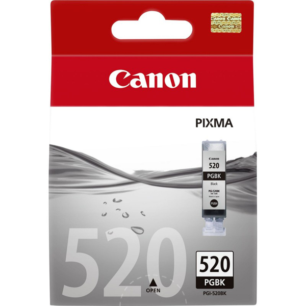 CARTOUCHES JET D'ENCRE CANON PGI-520BK Noir Pigm.
