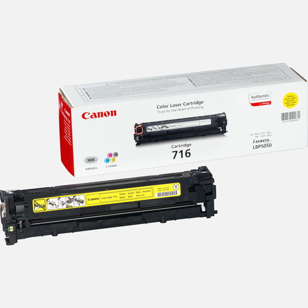 CARTOUCHES LASER CANON COULEUR 716Y Jaune